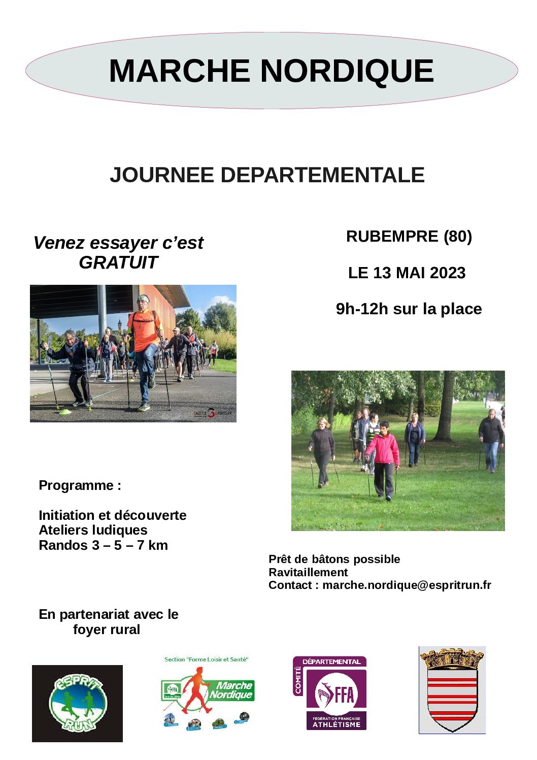 RUBEMPRE – JOURNEE DEPARTEMENTALE DE LA MARCHE NORDIQUE